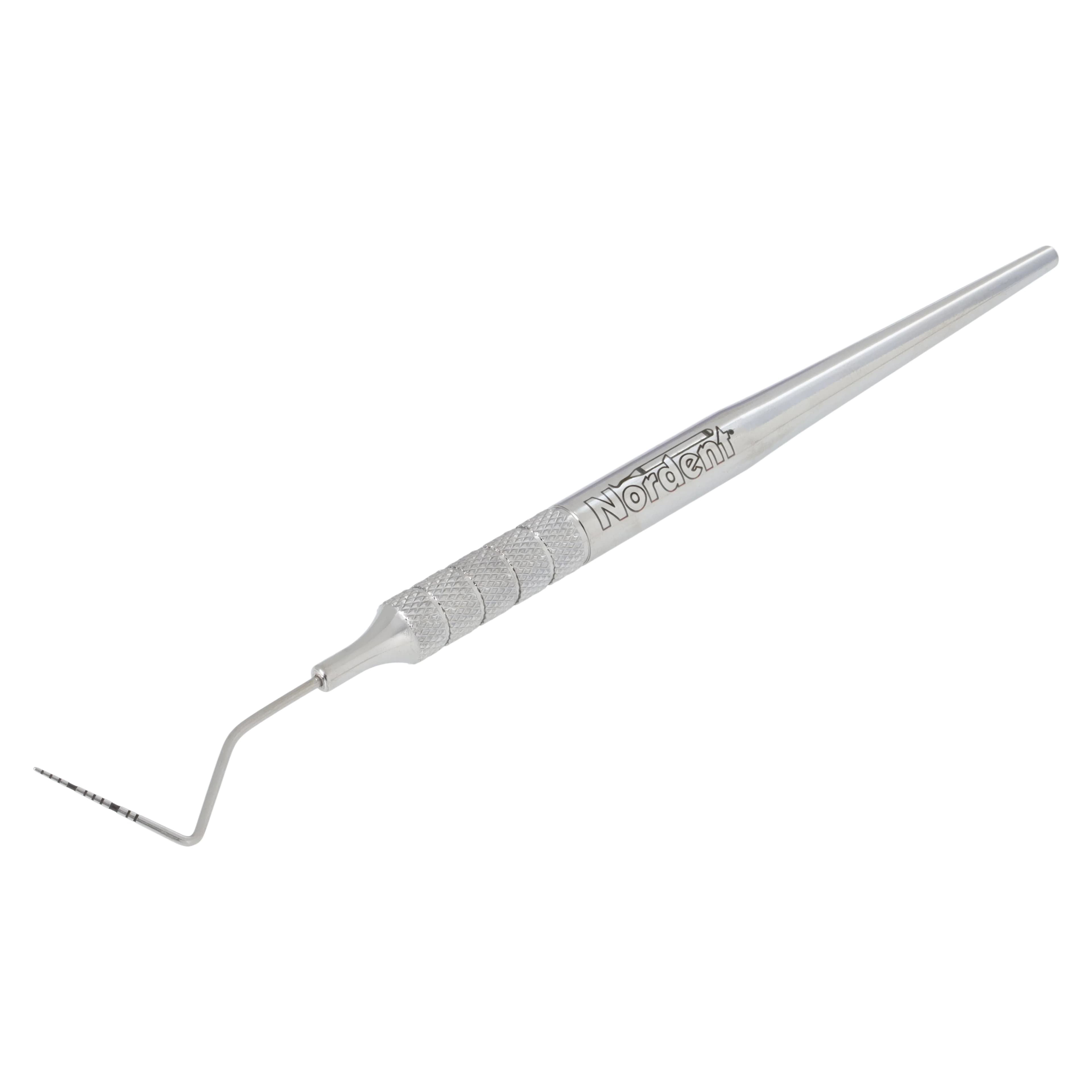 Nordent Color Coded Single-Ended Periodontal Probe, UNC #12 (1-12 mm), Medium Round Handle, RPCN12 thumbnail 2