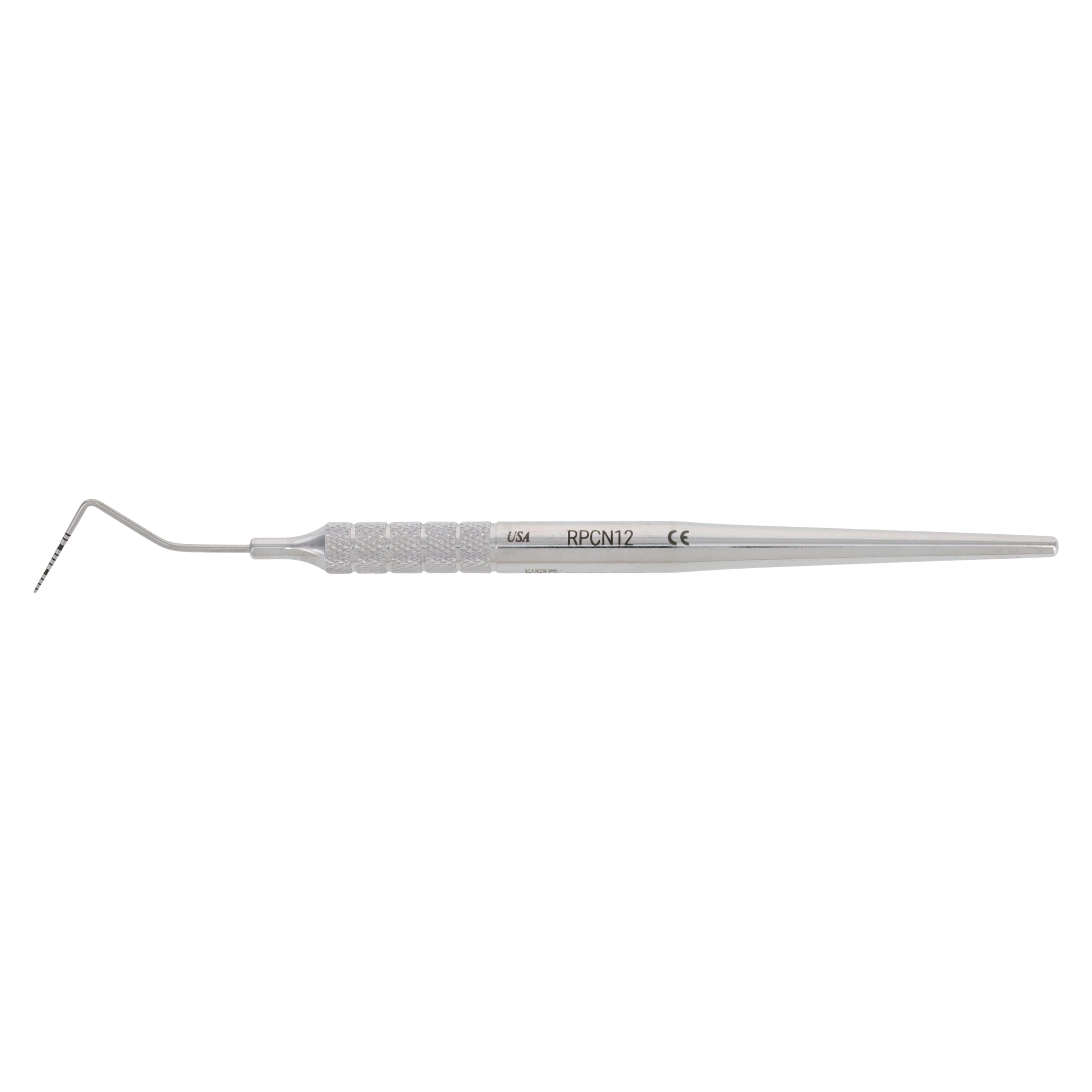 Nordent Color Coded Single-Ended Periodontal Probe, UNC #12 (1-12 mm), Medium Round Handle, RPCN12 thumbnail 4