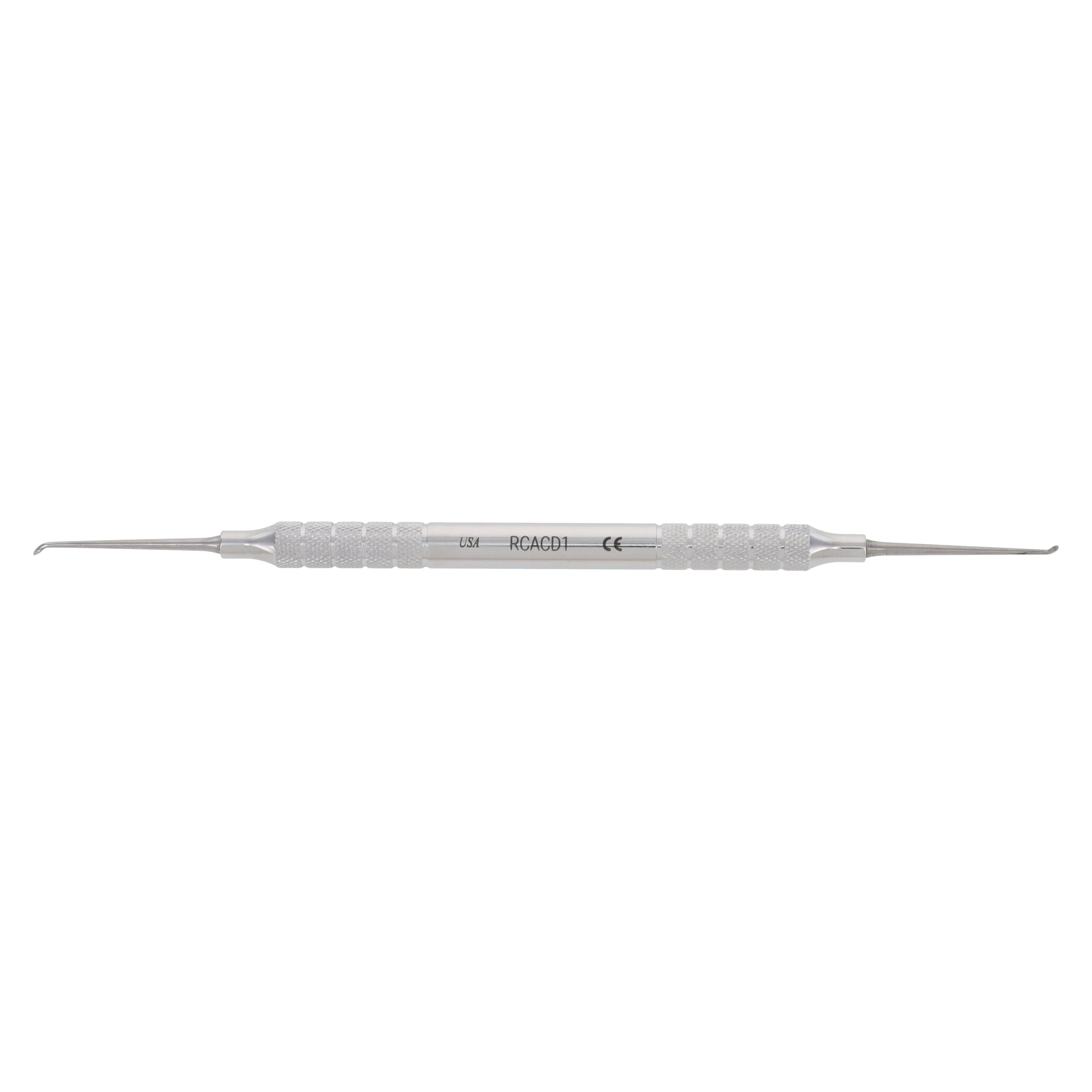 Nordent Cleoid-Discoid Carver #1 (90-93), Double-Ended, Medium Round Handle, 1.5 mm Blade, Stainless Steel thumbnail 5