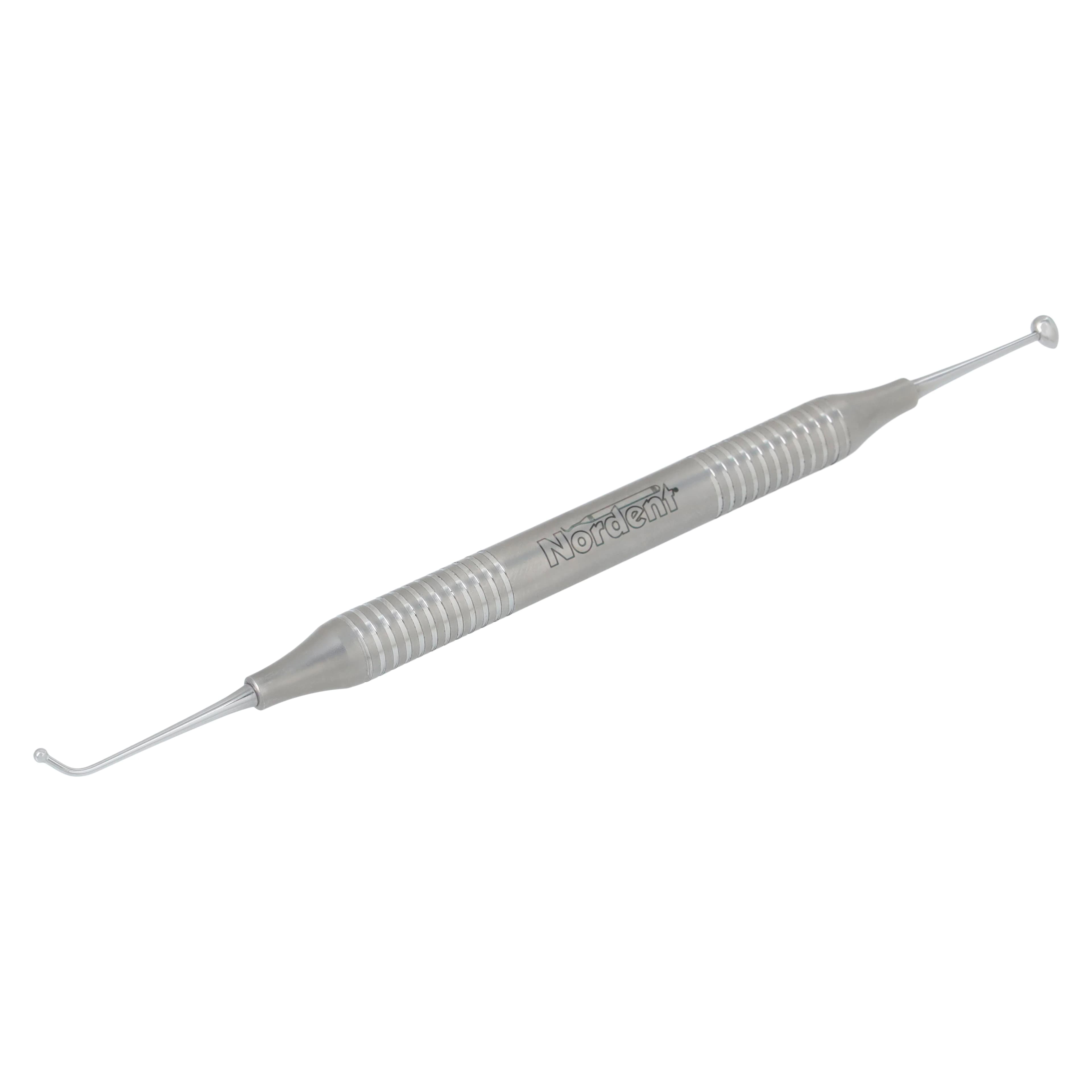 Nordent #26-29 Ball-Football Burnisher, Double-Ended, 1.9 mm / 3.6 mm, DuraLite Round Handle, REBR26-29 thumbnail 2