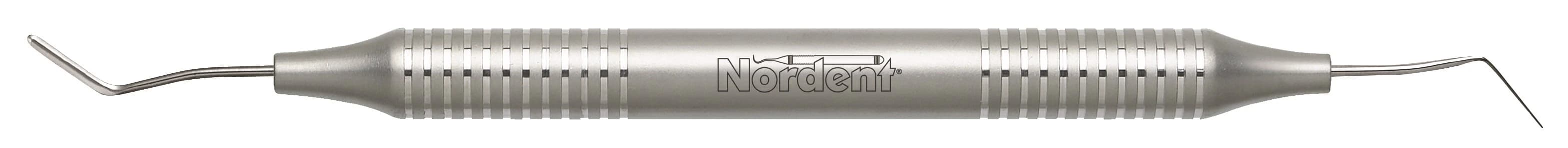 #IPC Ultra-Fine Interproximal Carver, Double-End, DuraLite Round Handle, 10 mm Blade, Nordent - #IPC Ultra-Fine Interproximal Carver DURALite Round Handle Double-end - Image 1