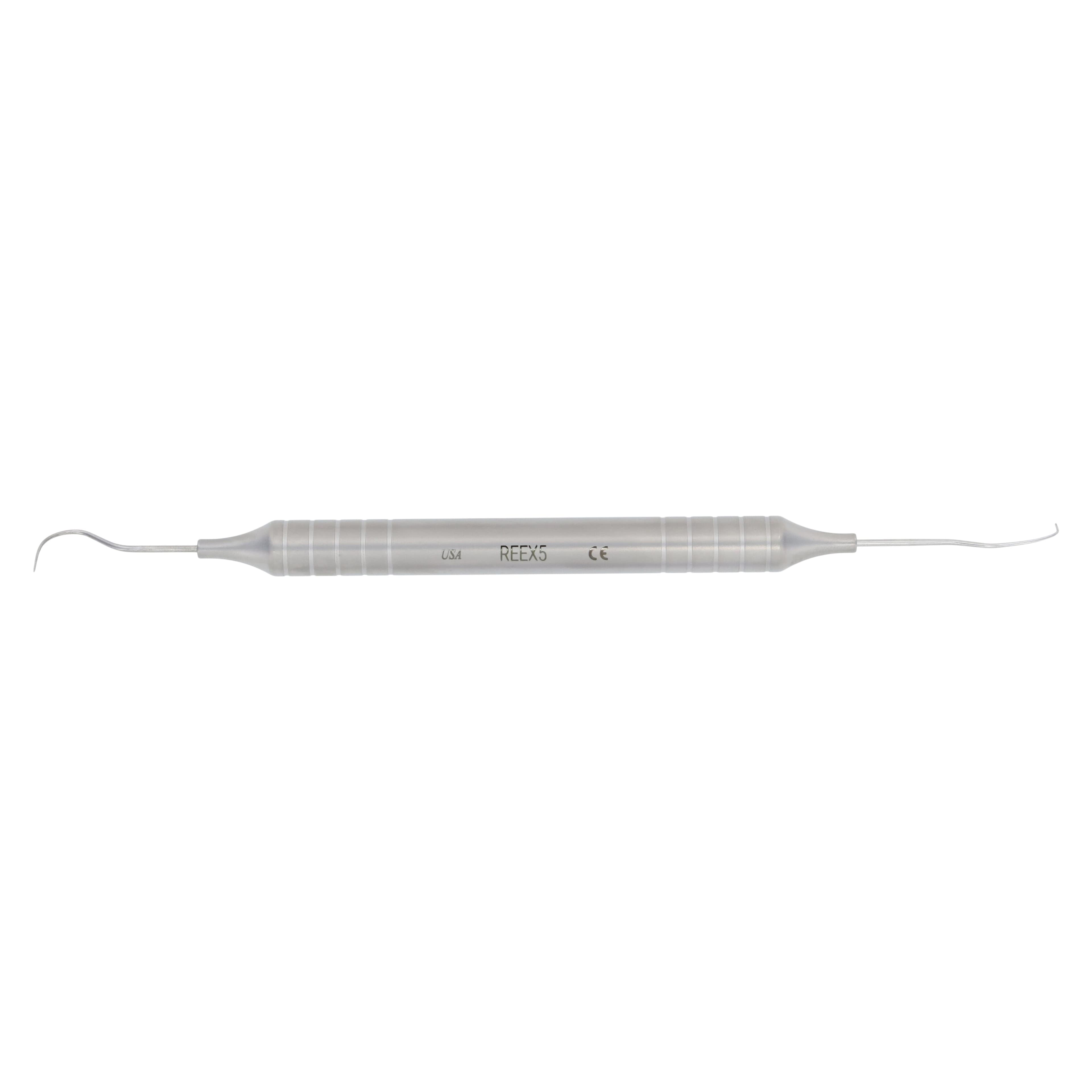 Nordent #5 Double-Ended Explorer, DuraLite Round Handle, Stainless Steel, REEX5 thumbnail 6