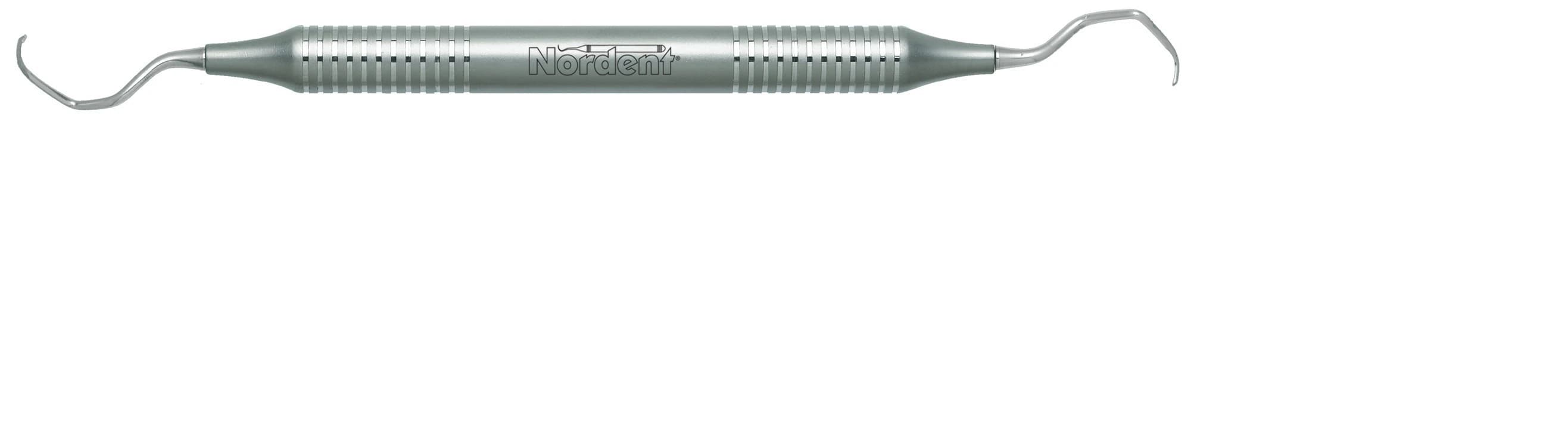 Nordent Classic Gracey Curette #17-18, Double-Ended, Standard Blade, DuraLite Round Handle, Stainless Steel, 1/Pk - Classic Gracey Curettes - #17-18 - DuraLite&reg; Round - Image 1
