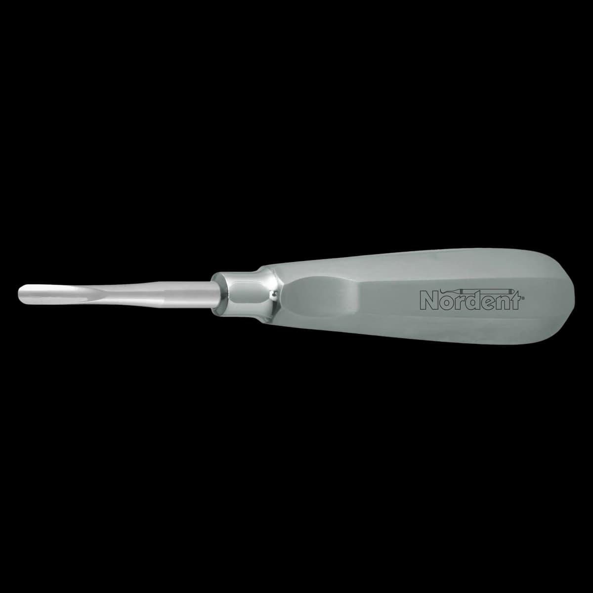 Nordent #34 Seldin Surgical Elevator, Straight, Smooth, Single End, Stainless Steel, Standard Blade with Thumb Grip Handle - Elevator SE Seldin #34 - Image 1