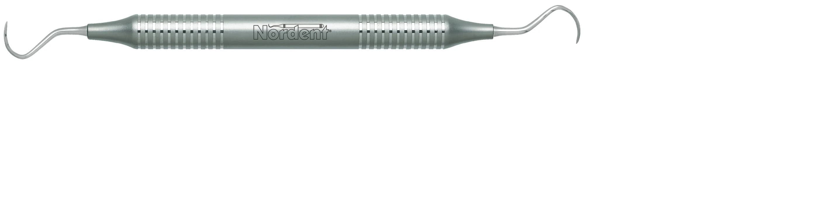Nordent #N129 Double-End Universal Sickle Scaler, Anterior/Posterior, DuraLite Round Handle, RESCN129 - Sickle Scaler – # 129, Nordent, Anterior/Posterior, Double End - DuraLite® Round Handle - Image 1