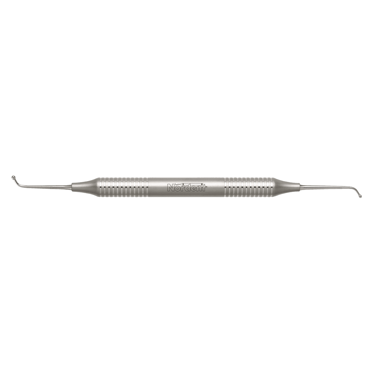 Nordent #43 Ball Burnisher, Double-Ended, Large Ball #4 / Medium Ball #3, 1.9 mm / 1.6 mm, DuraLite Round Handle, BR43 - Burnishers - Large Ball #4/Medium Ball #3 - DuraLite&reg; Round - Image 1
