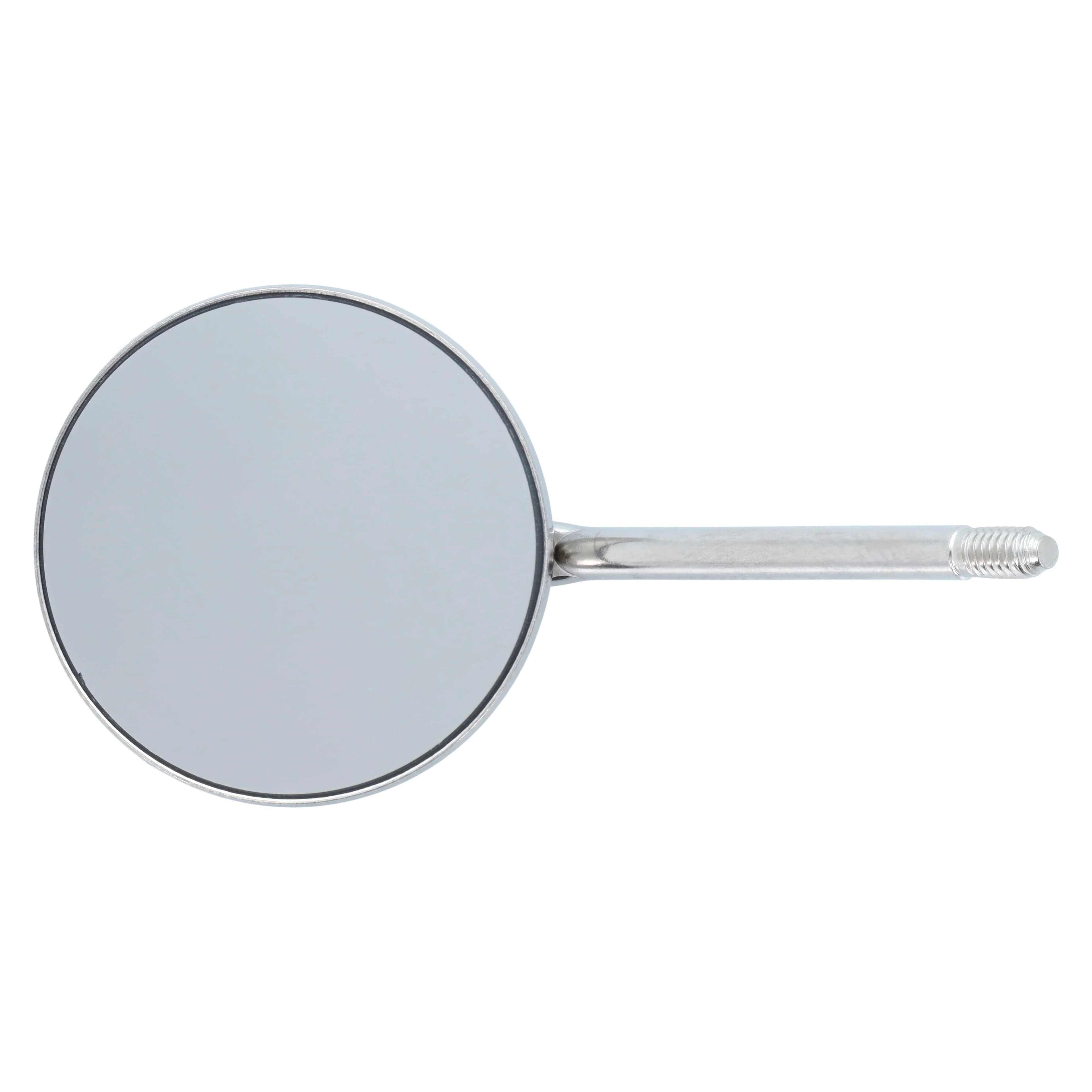 Nordent Front Surface Mirror Head, Single-Sided Simple Stem, #5, 15/16" (24 mm), Stainless Steel, Rhodium Coated thumbnail 2