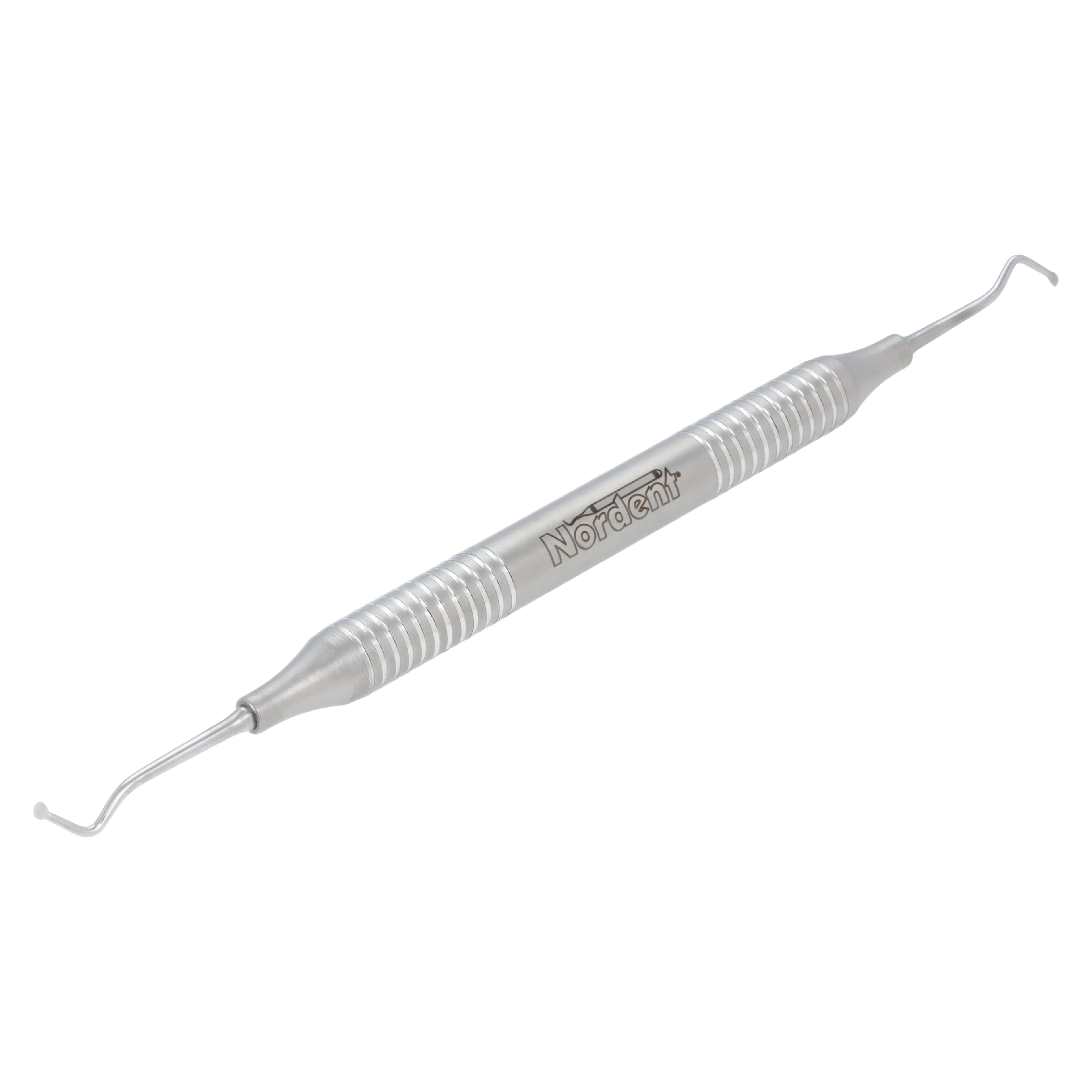 Nordent Excavator DE Spoon #3, Head Size #19, 2.0mm, DuraLite Round Handle, Double-Ended thumbnail 2