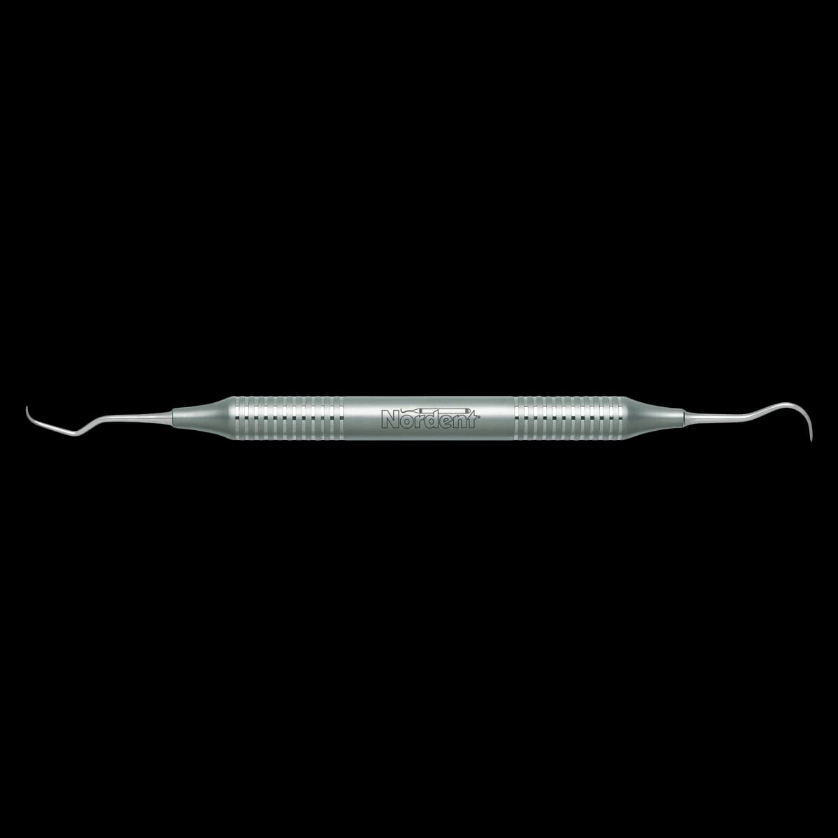 Nordent Scalette Anterior Double End Mini Blade, DuraLite Round Handle, #N137M, Stainless Steel, 1/Pkg - Scalette® – # N137M, Anterior, Double End - DuraLite® Round Handle - Image 1