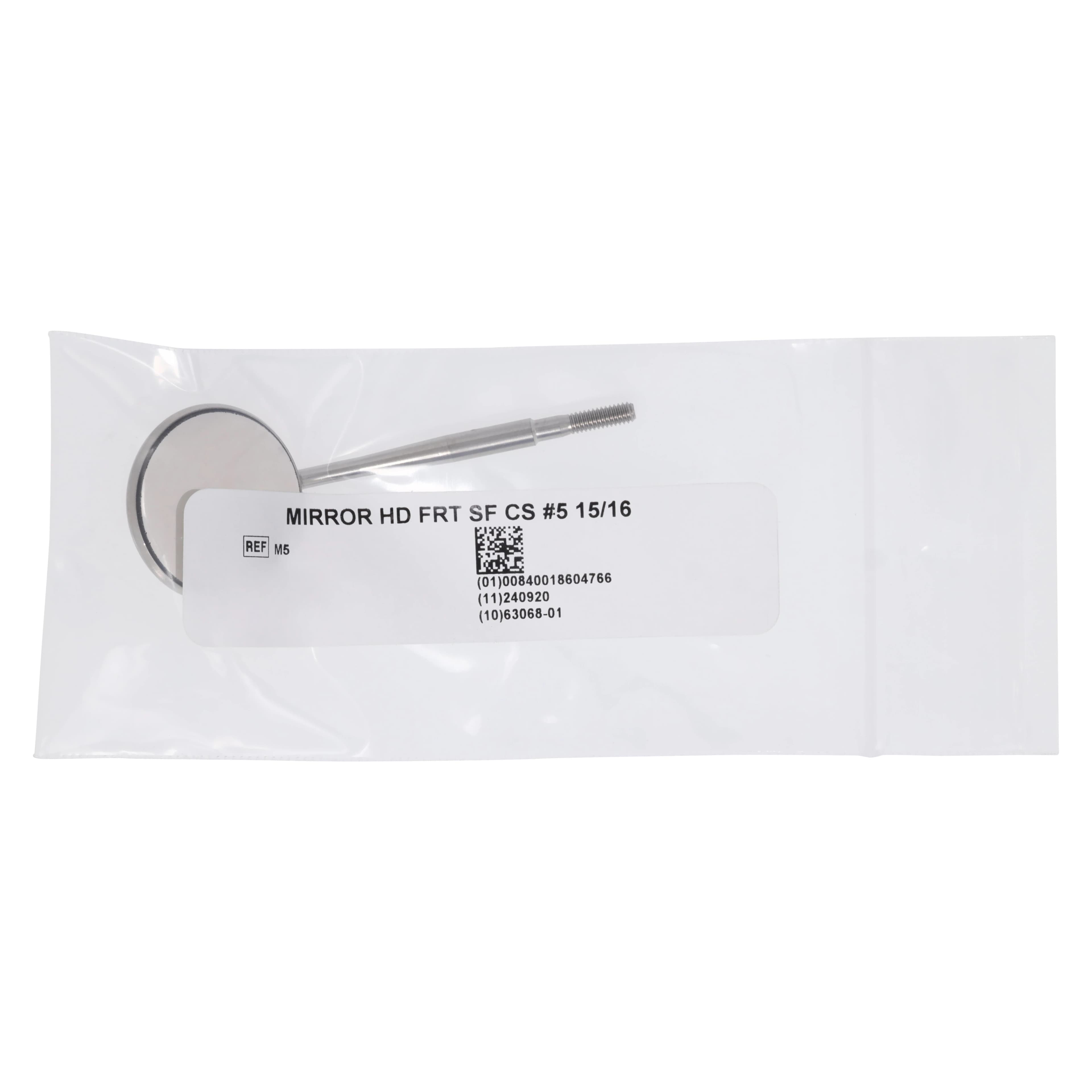 Nordent #5 Cone Socket Front Surface Mouth Mirror Head, Single-Sided, 15/16" Diameter, Rhodium Coated, M5 thumbnail 2