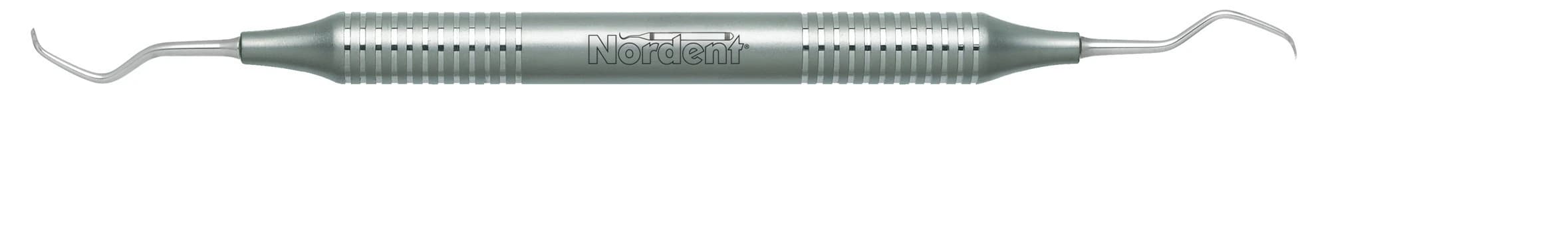 Nordent Anterior Lingual Stain Remover Scaler, Double-Ended, DuraLite Round Handle, ALSR - Scaler Anterior Lingual Stain Remover Round Handle - Image 1