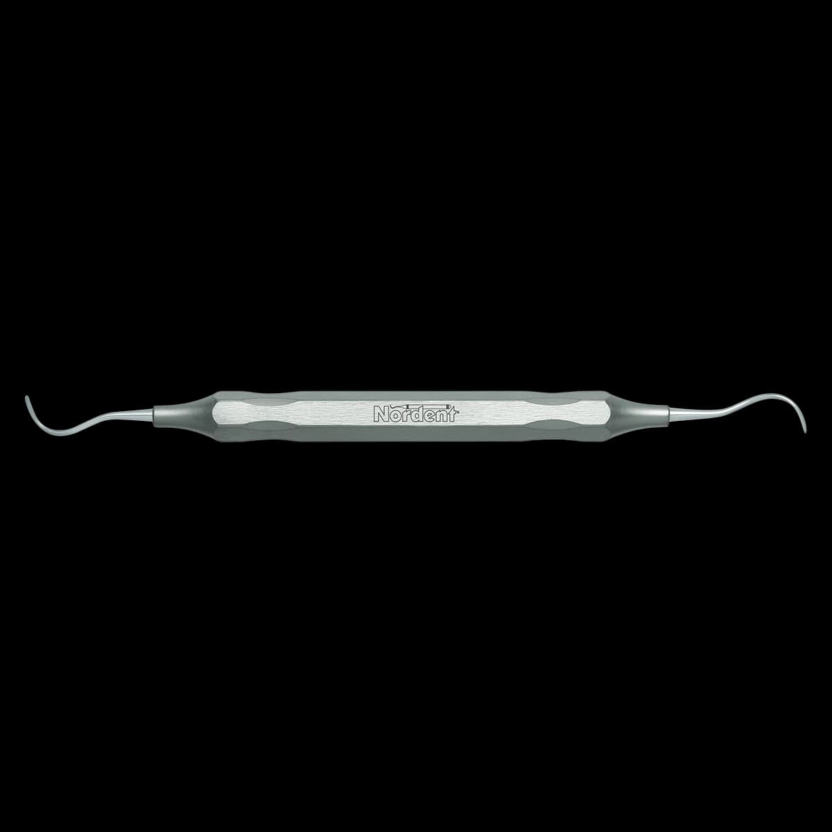 McCall #17S-18S Classic Universal Curette, Double-End, DuraLite Hex Handle, Stainless Steel, ESCM17S-18S - #17S-18S McCall Indiana University Curette DuraLite HEX Handle Double-end - Image 1