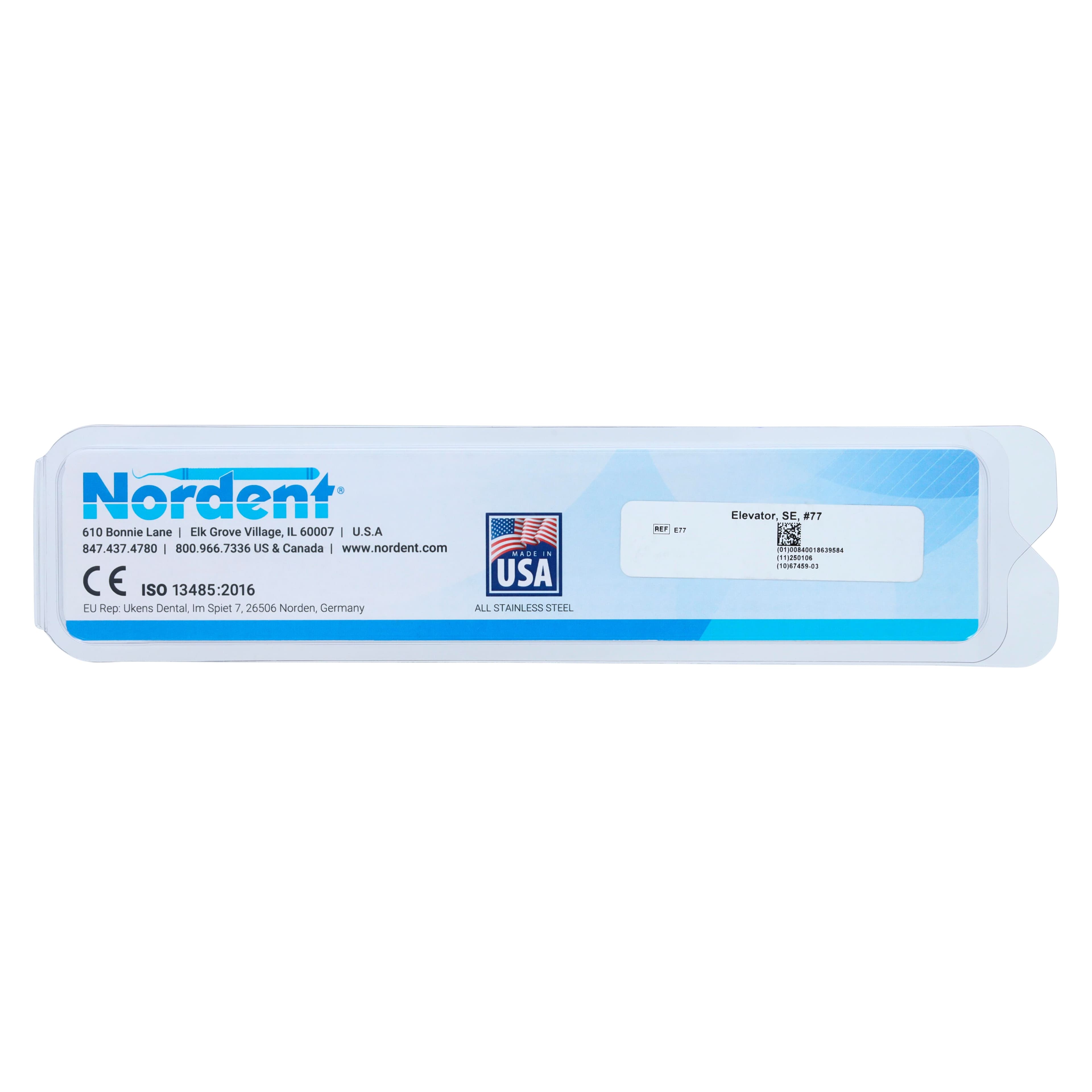 Nordent Elevator #77 Single-End Surgical Instrument, Stainless Steel, Each, 201 thumbnail 4
