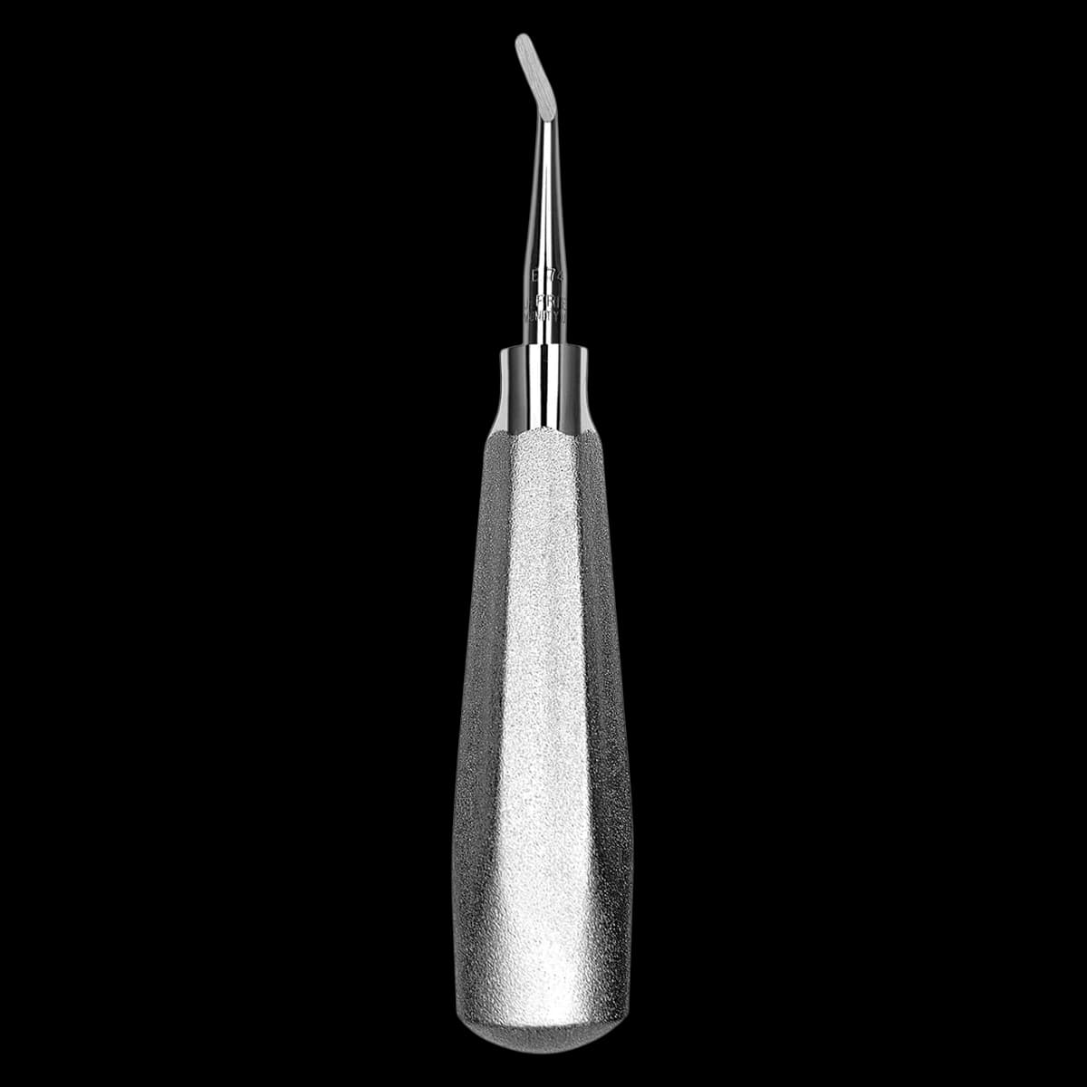 Hu-Friedy #74 Miller Apexo Surgical Elevator, Single End, #510 Large Tapered Hexagon Handle, Stainless Steel, E74 - Surgical Elevators – 74, Miller Apexo, Large Tapered Hexagonal Handle, Single End - Surgical Elevators – 74, Miller Apexo, Large Tapered Hexagonal Handle, Single End - Image 1
