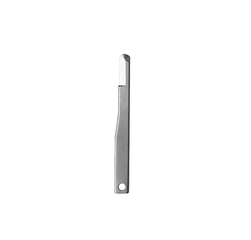 Hu-Friedy Mini Single Edge Sterile Scalpel Blade, Round Tip, Box of 12, MB64 - Mini Single Edge Sterile Scalpel Blade Box of 12 - Image 1