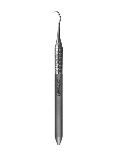 Hu-Friedy McCall 10 Single-End Scaler, #6 Satin Steel Handle, EverEdge 2.0, 1 Each - Scalers & Curettes - McCall - 10 Single-End Scaler - #6 Satin Steel&reg; - Image 1
