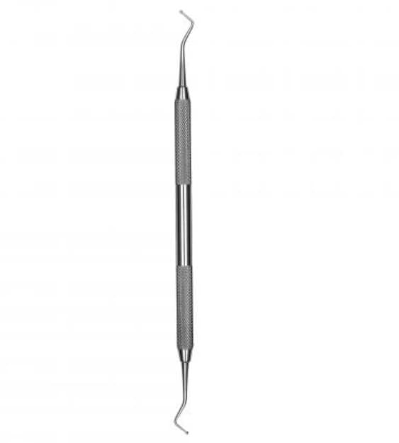 Hu-Friedy #38/39 Double-Ended Spoon Excavator, #6 Satin Steel Handle, EXC38/396 - Excavators - Double-Ended - 38/39 (11.5-7-14) - #6 Satin Steel&reg; - Image 1