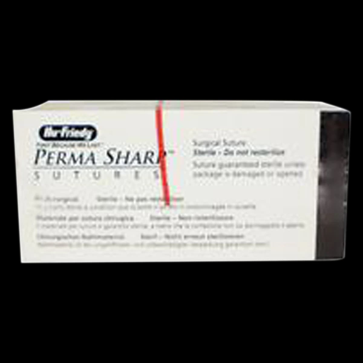 Hu-Friedy Perma Sharp PGA FA Absorbable Suture, 3-0, Undyed, 18", C-9 Reverse Cutting 1/2 Circle 23mm Needle, 12/Box, PSN585FA - Suture PGA FA C-9 Needle 3-0 Box of 12 - Image 1