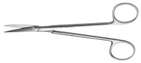 Hu-Friedy Joseph Curved Scissors, 5.5" (14cm), 1 Serrated Blade, Surgical Stainless Steel, Each, 588385 - Scissors - Joseph Curved 5.5" - Image 1