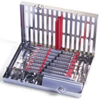 Hu-Friedy IMS Signature Series Cassette, 8-Instrument, Small, Red, 5.5" x 8" x 1.25", IM5080, 1/Pk - IMS Signature Series Cassette, 8-Instrument, Small, Red, 1/Pk, IM5080 - Image 1