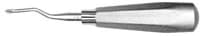 Hu-Friedy #93 Serrated Surgical Elevator, Single End, #510 Large Tapered Hexagon Handle, E93 / 275093 - Elevator 93 Serrated #510 Handle - Image 1
