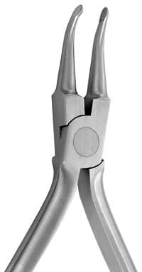 Hu-Friedy 678-204 How Offset Utility Pliers, 40° Angled Tips, Serrated, Stainless Steel, 1 Each - Pliers How Offset, 678-204 - Image 1