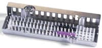 Hu-Friedy IMS Signature Series Ultrasonic Insert/Handpiece Cassette, Small, Gray, 1.5" x 8" x 1.25", Holds 2 Inserts or 1 Handpiece, IM30HU1 - IMS® Signature Series® Ultrasonic Insert/Handpiece Cassettes – Small, 1.5 x 8 x 1.25 - Gray - Image 1