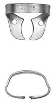 Hu-Friedy Satin Steel Rubber Dam Clamp, Wingless, Size 18, Molars, RDCM18, 1/Pk - Satin Steel Rubber Dam Clamp - Image 1