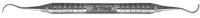 Hu-Friedy Universal Curette, Indiana University 17/18, Double-Ended, #6 Satin Steel Handle, Posterior, SIU17/186 - Universal Curettes - Indiana University - 17/18  - #6 Satin Steel&reg; - Image 1