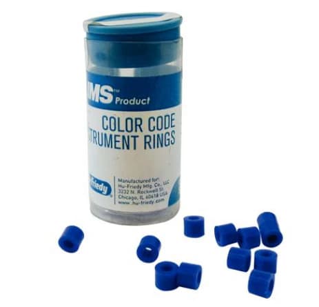 Hu-Friedy IMS Color Code Instrument Rings, Large, Blue, Silicone, 50/Pk, IMS-1288L - IMS Color Code Instrument Rings, Large, Blue - Image 1