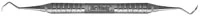 Hu-Friedy MTC13/14 McCall Pointed Curette, Double-Ended, #6 Satin Steel Handle, SMTC13/146 - Curette McCall Pointed MTC13/14 DE #6 Handle - Image 1