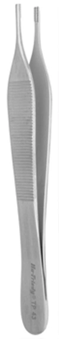 Hu-Friedy #43 Adson-Brown Tissue Pliers, 7 x 7 Teeth, 4.75", Stainless Steel, 1/Pk, TP43 - Tissue Pliers – 7" x 7", 43 Adson/Brown - Tissue Pliers – 7" x 7", 43 Adson/Brown - Image 1