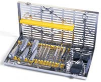 Hu-Friedy IMS Signature Series Oral Surgery Cassette, Yellow, 8" x 14.5" x 1.25", Holds 19 Instruments - IMS® Signature Series® Oral Surgery Cassettes – 8" x 14.5" x 1.25" - Yellow - Image 1