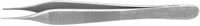 Hu-Friedy 1x2 Micro Adson Tissue Pliers, 1.7 mm, Tungsten Carbide, 4 3/4" Length, Each, 892904 - 1X2 Micro Adson Tissue Pliers - Image 1