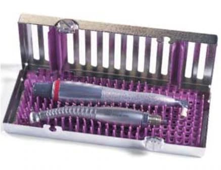 IMS® Signature Series® Ultrasonic Insert/Handpiece Cassette, Large, 3" x 8" x 1.25", Lavender, Holds 3 High-Speed Handpieces or 5 Ultrasonic Inserts, 1/Pk, IM60H6 - IMS® Signature Series® Ultrasonic Insert/Handpiece Cassettes – Large, 3" x 8" x 1.25" - Lavender - Image 1