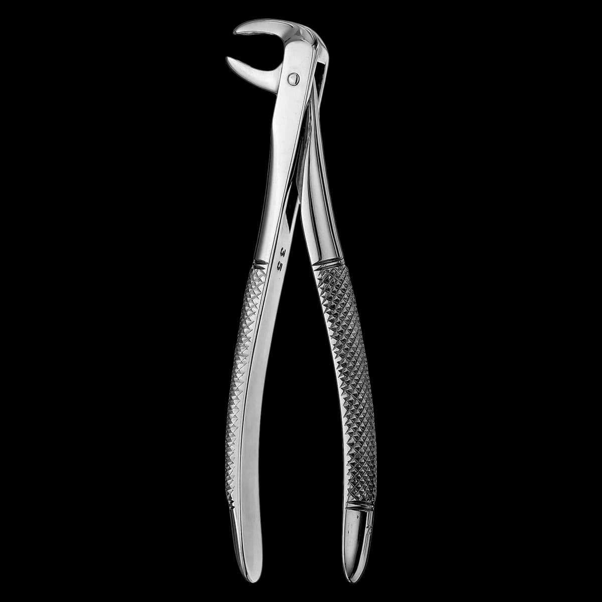 Hu-Friedy Extraction Forceps #73, European-Style Serrated, Lower Molars, Stainless Steel, Each - Extraction Forceps - Lower Molars - 73 European-Style Serrated - Lower Molars - Image 1