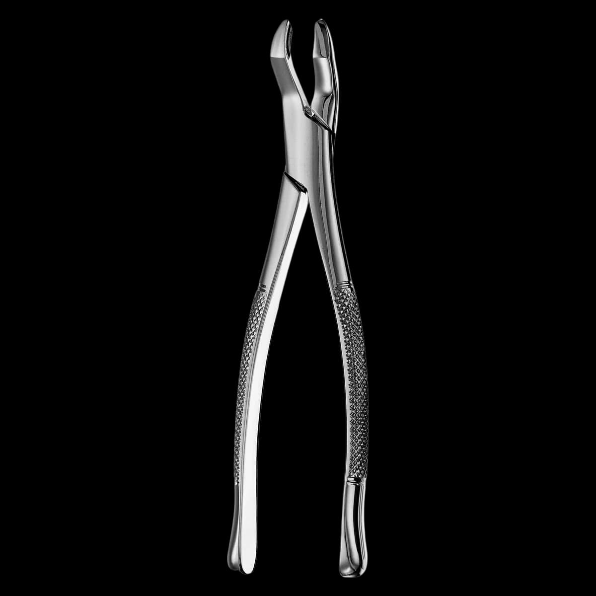 Hu-Friedy Presidential Extraction Forceps, Upper Molars, 53R, 1st & 2nd Right, Pointed Bayonet Beaks, Stainless Steel, Each, F53R - Extraction Forceps - Upper Molars - 53R* - 1st & 2nd Upper Molars (Right) - Image 1