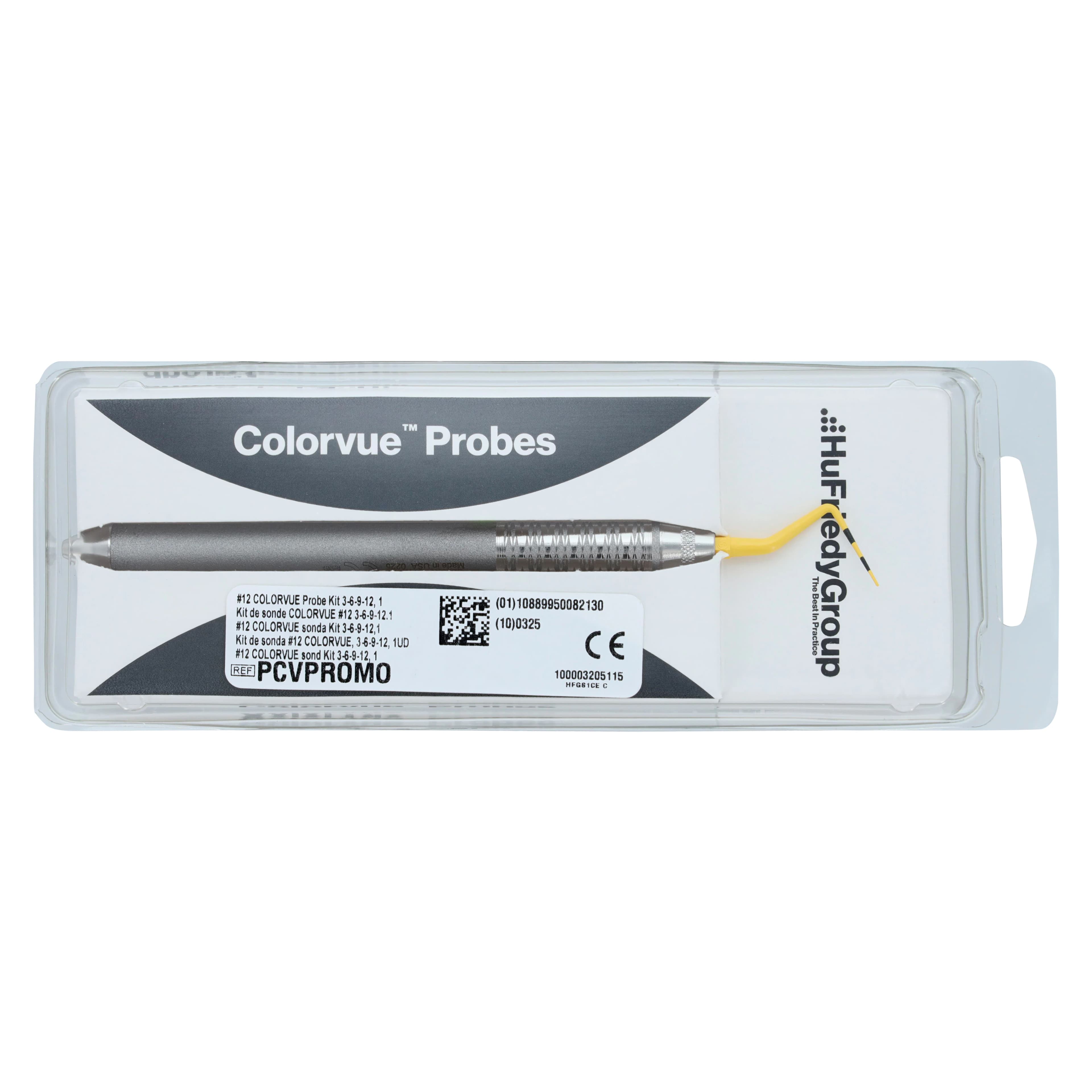 Hu-Friedy Colorvue #12 Probe Promo Kit, 3-6-9-12 Markings, with #6 Satin Steel Handle, PCVPROMO thumbnail 6