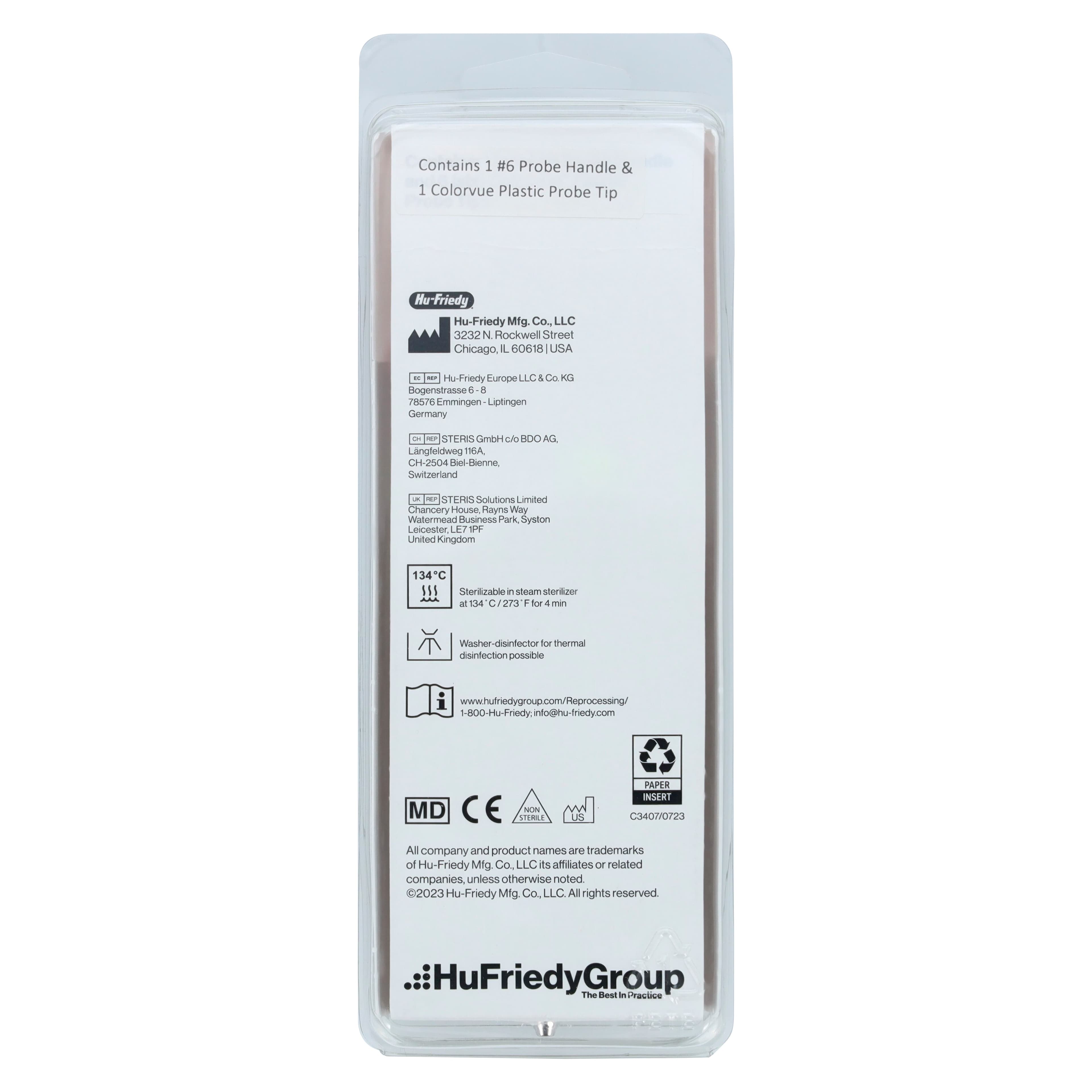 Hu-Friedy Colorvue #12 Probe Promo Kit, 3-6-9-12 Markings, with #6 Satin Steel Handle, PCVPROMO thumbnail 7