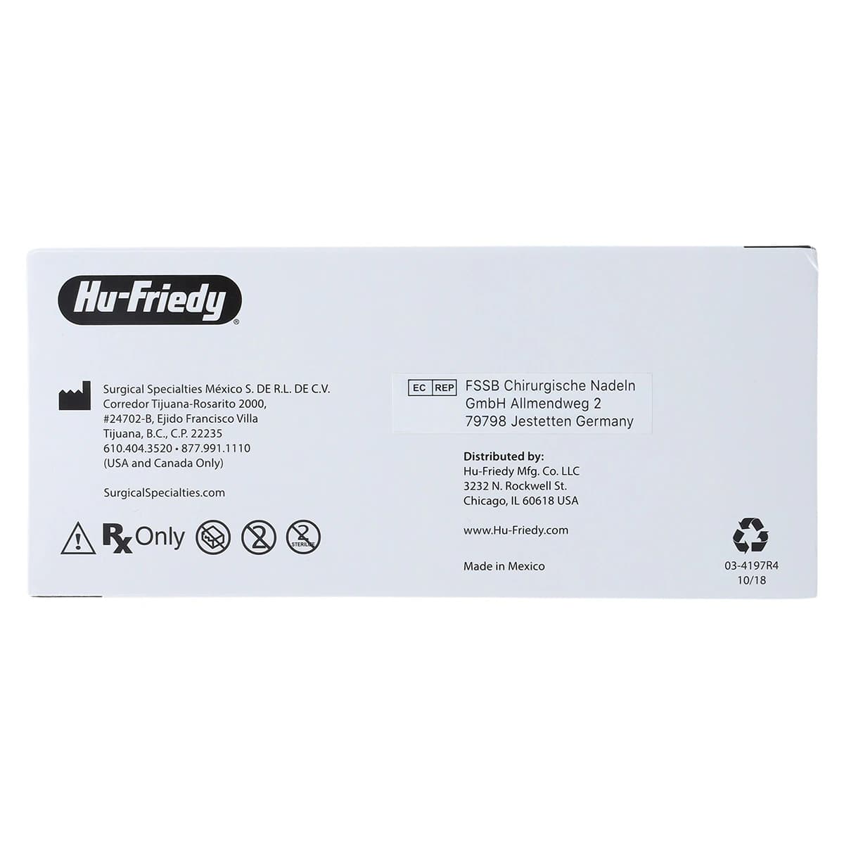 Hu-Friedy Perma Sharp Chromic Gut Suture, 6-0, C-1 Needle, 3/8 Circle Premium Reverse Cutting, 18", 12/Box, PSN1816C thumbnail 4