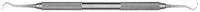 Hu-Friedy Excavator 243 Double-Ended, #41 Round Handle, English Pattern, 1.0 mm Oval Flat Tip - Excavators - Double-Ended - 243 - #41 Round - Image 1