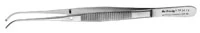 Hu-Friedy #34 Semkin-Taylor Tissue Pliers, 1x2 Teeth, Curved, 5" (12.5 cm), TP34 - 34 Curved Semkin-Taylor - Image 1