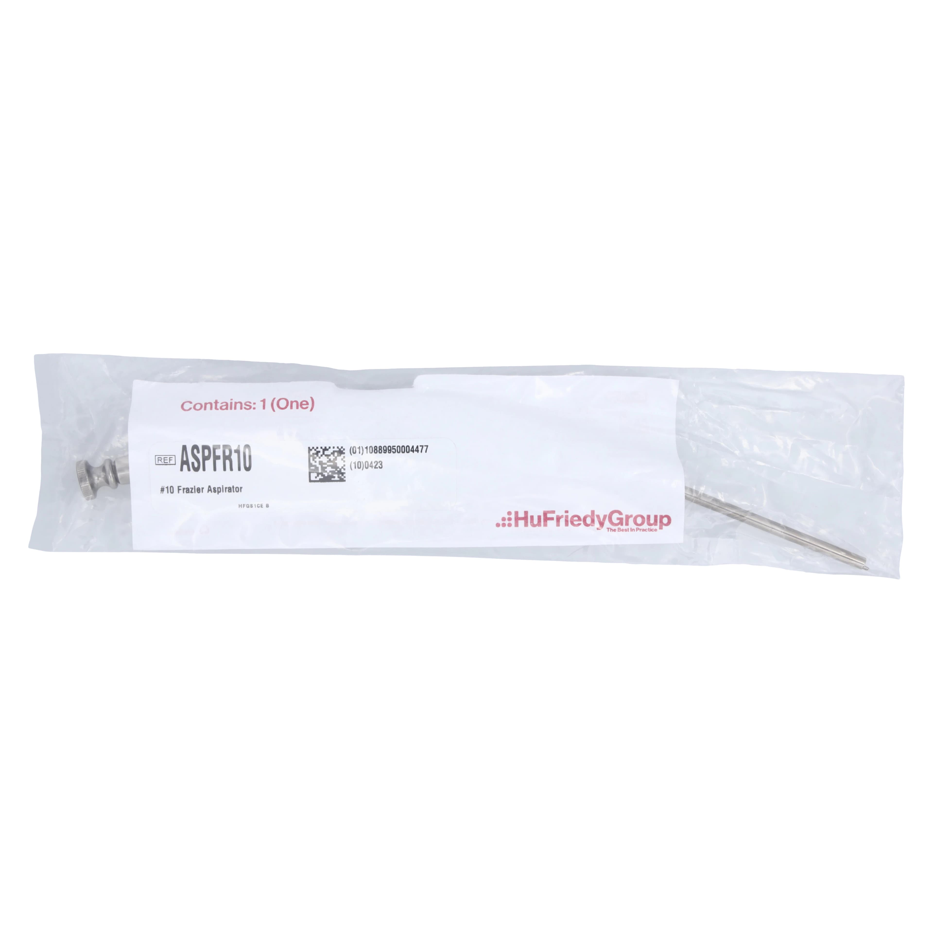 Hu-Friedy Frazier Aspirator Tip #10, 2.5 mm, 6", Stainless Steel, ASPFR10 thumbnail 2