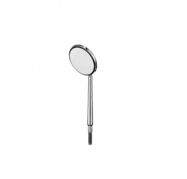 Hu-Friedy #4 Front Surface Cone Socket Mouth Mirror, Rhodium-Coated, Single-Sided, 22 mm, 12/Pkg, MIR4/12 - Mirrors, Front Surface, Cone Socket, #4 Rhodium-Coated, 12/Pkg., MIR4/12 - Image 1