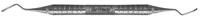 Hu-Friedy Furcation Curette DE #2 Quétin, #6 Satin Steel Handle, 1 Each - Furcation Curette DE #2 Quetin #6 Satin Steel Handle - Image 1