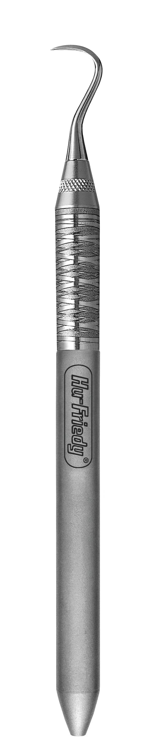 Hu-Friedy Dull U15 Single End Scaler, #6 Satin Steel Handle, 678-913 - Hand Instruments Dull U15 Scaler SE #6 Handle - Image 1
