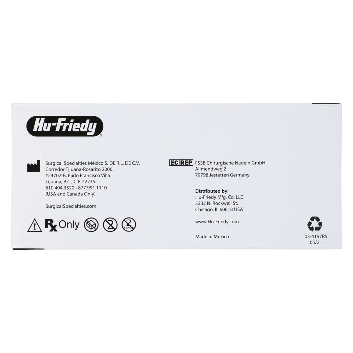 Hu-Friedy Perma Sharp Absorbable Suture, 5-0 PGA, Violet, Braided, C-22 Reverse Cutting Needle, 3/8 Circle, 18", 12/Box, 453277 thumbnail 4