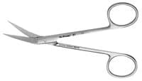 Hu-Friedy #7 Wagner Angled Surgical Scissors, Serrated Blade, 4.5" (11.4 cm), 1 Each - Scissors 7 Wagner Angled - Image 1
