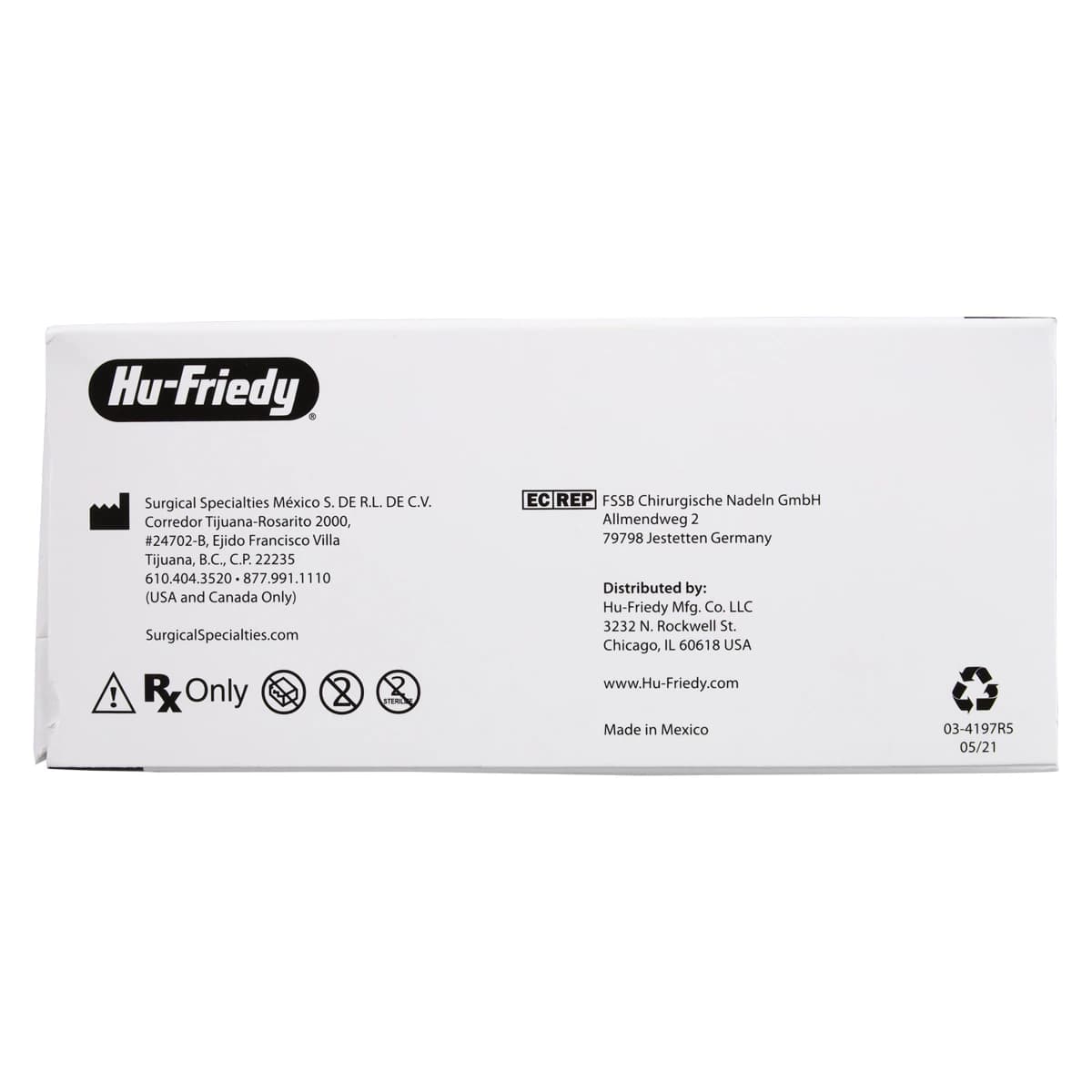 Hu-Friedy Perma Sharp Silk Suture, 3-0, Black Braided, Non-Absorbable, 18" C-43 Reverse Cutting 1/2 Circle Needle, 12/Box, PSN7762S thumbnail 4