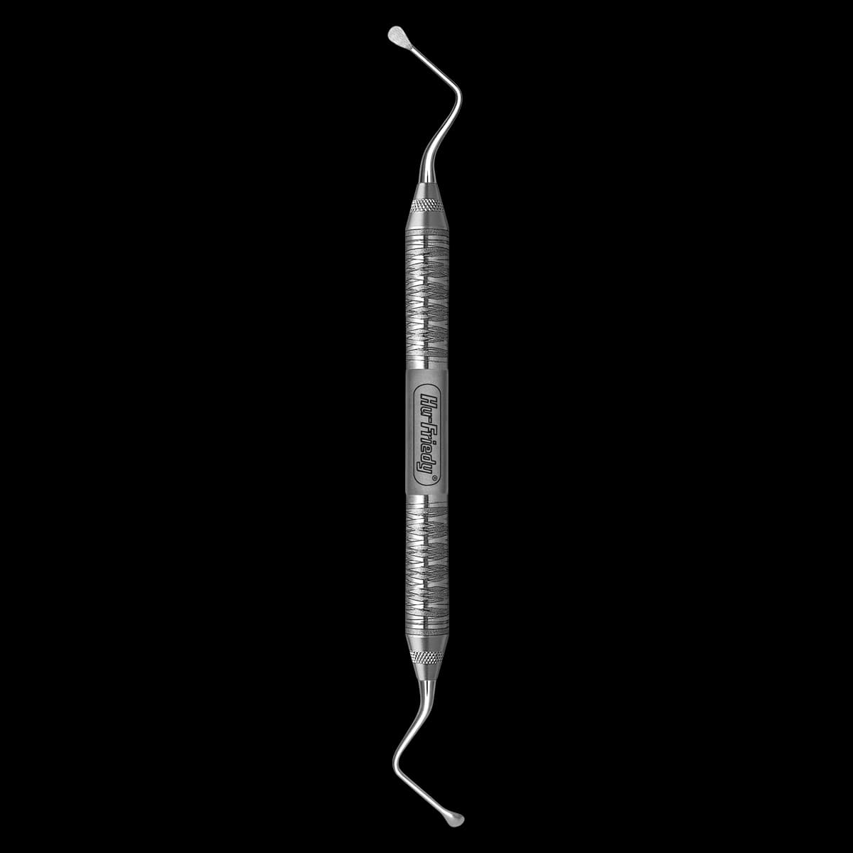 Hu-Friedy #87 Lucas Double-Ended Surgical Curette with #6 Satin Steel Handle, CL876 - Curette DE Lucas Surgical 87 #6 Handle - Image 1